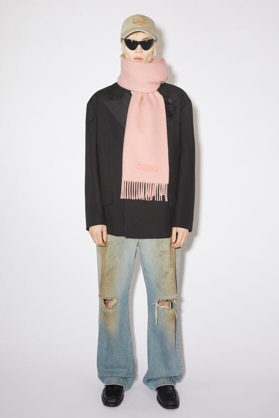 (image for) Unique Attraction Wool scarf pink label